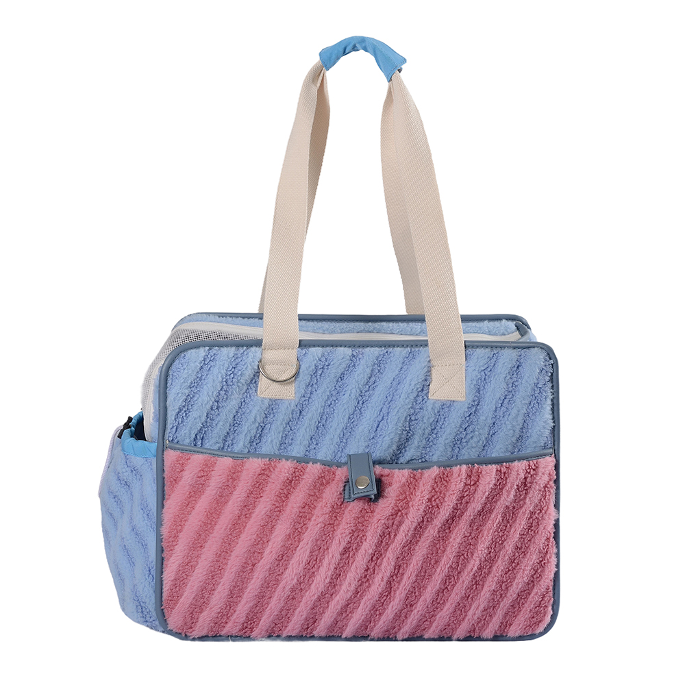 Fashionable portable gausapati pet carrier peram manu tenuit canis & cattus velit marsuppium idoneitatem autumni & hiemis