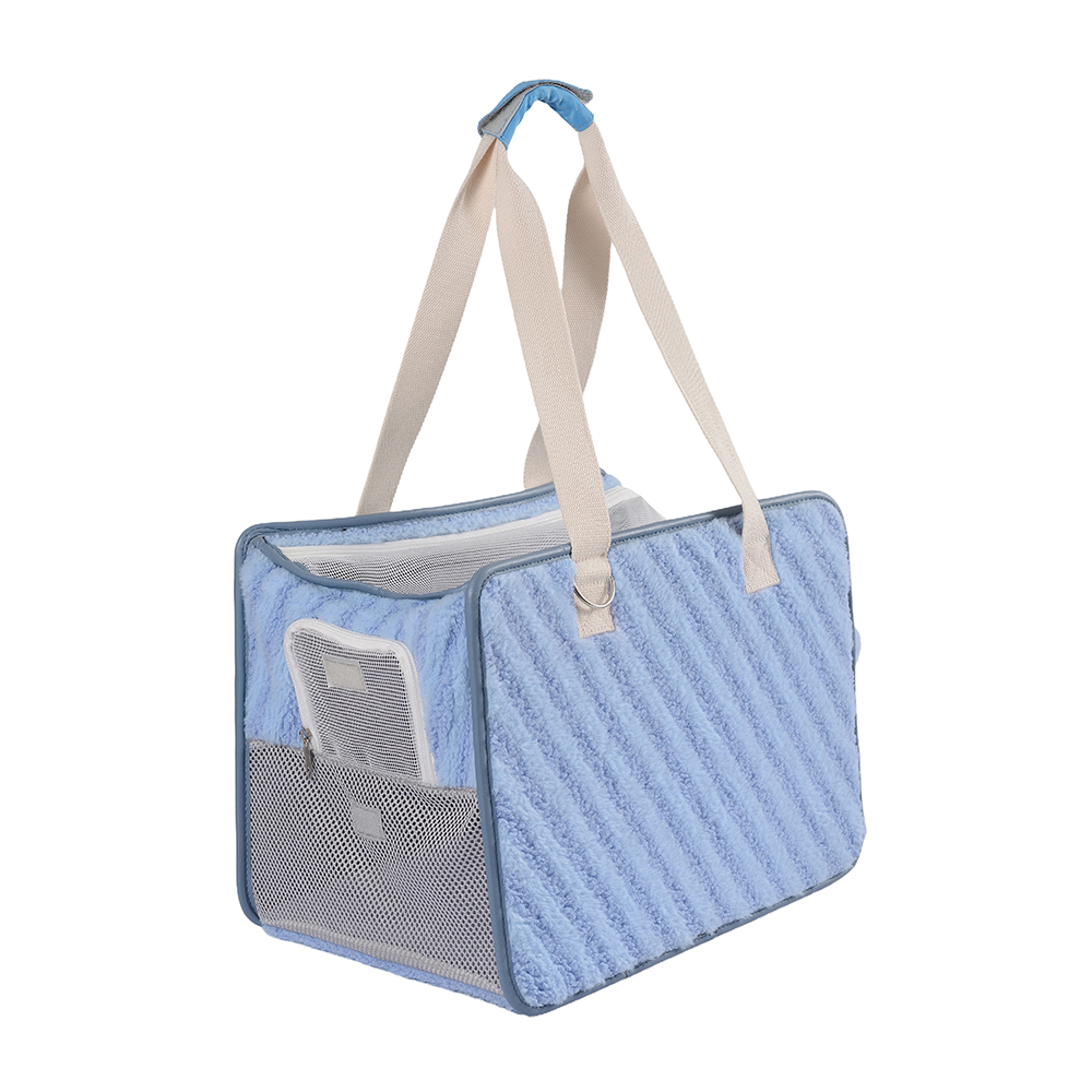Fashionable portable gausapati pet carrier peram manu tenuit canis & cattus velit marsuppium idoneitatem autumni & hiemis