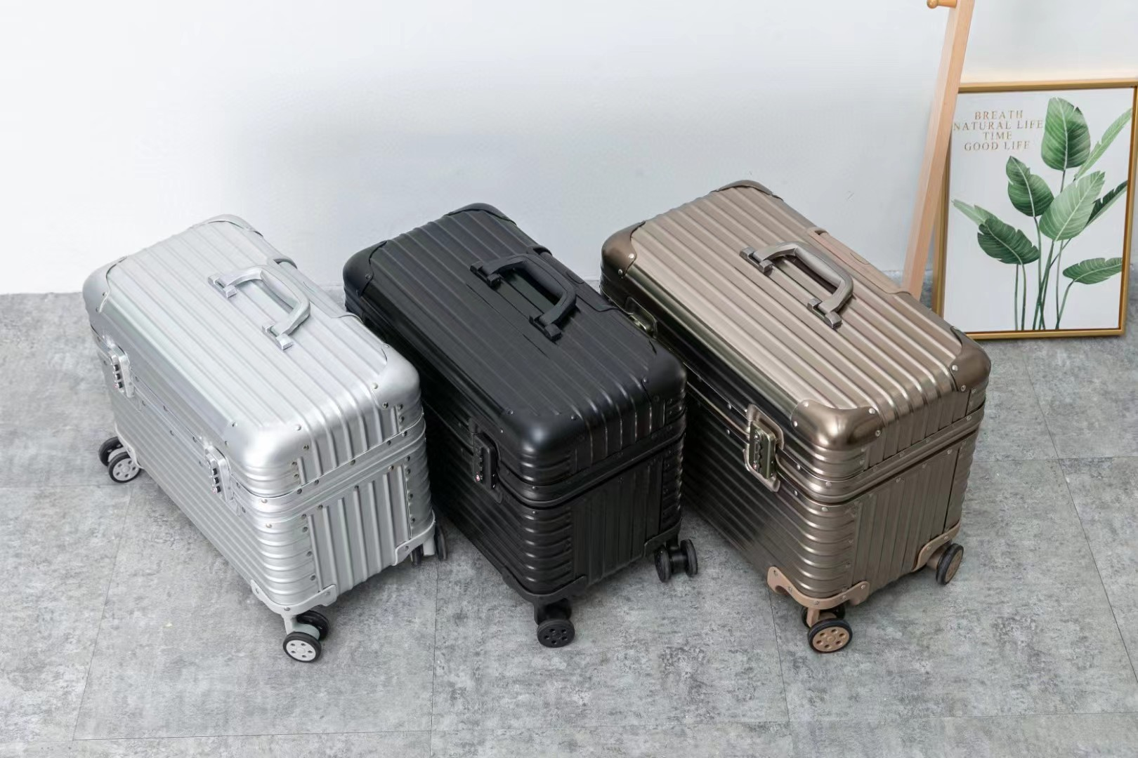 18 pollices altum quale aluminium trudit sarcinas vidulus securitatem combination cincinno portable causa ad negotium iter